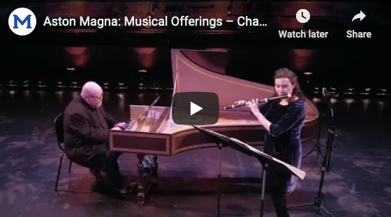 Streaming: Aston Magna Performs J.S. Bach Chamber Music